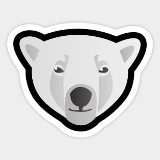 Polar Bear - Digital Vector Illustration Sticker